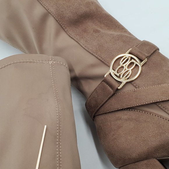 bebe Tall Logo Heeled Boots - Picture 16 of 16